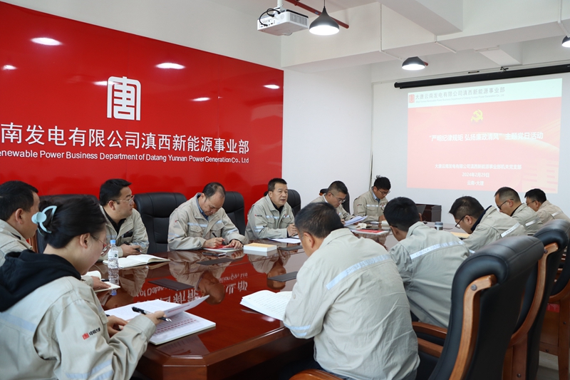 滇西新能源事业部机关党支部开展“严明纪律规矩 弘扬廉政清风”主题党日活动_副本.jpg